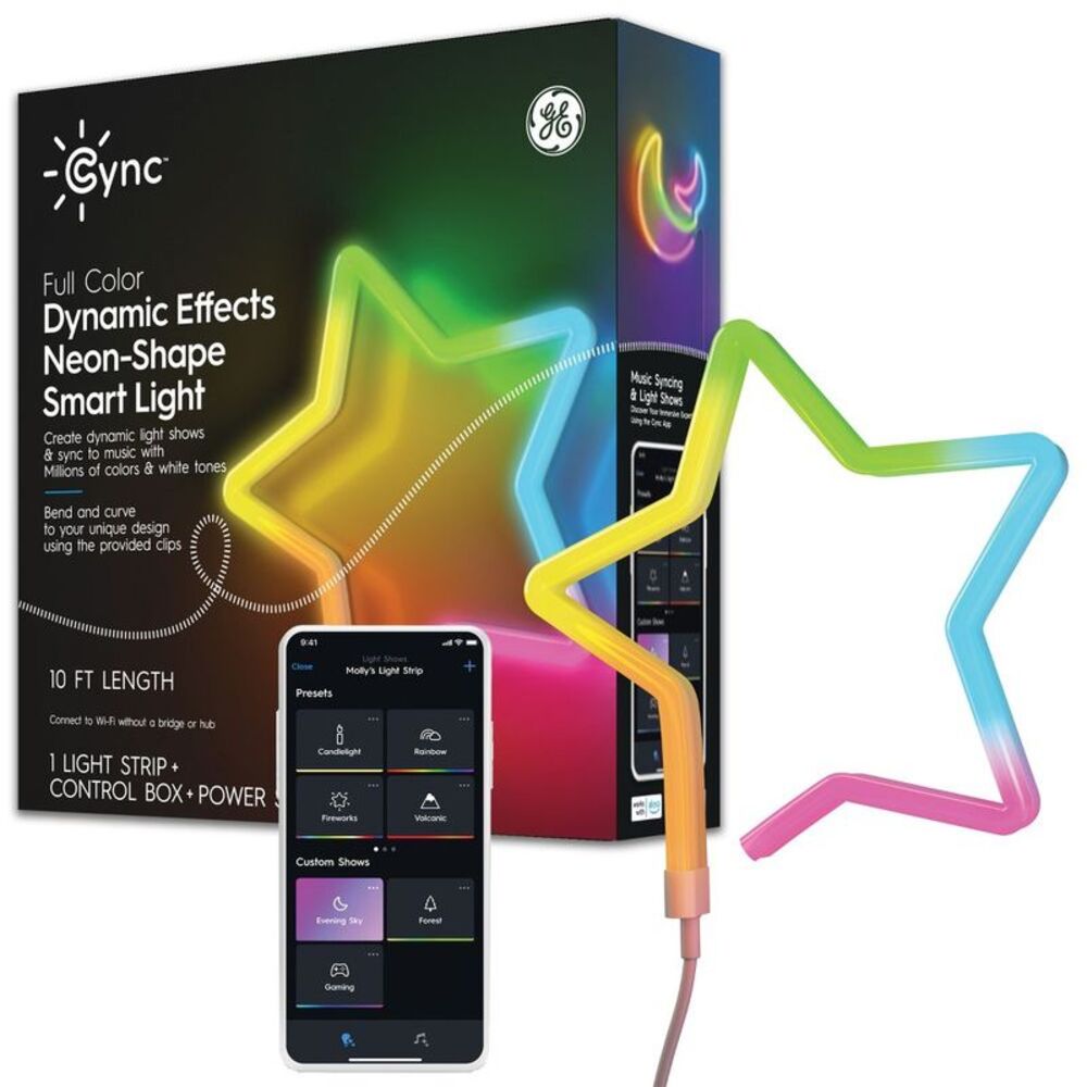 GE 10' CYNC Dynamic Effects Rope Neon